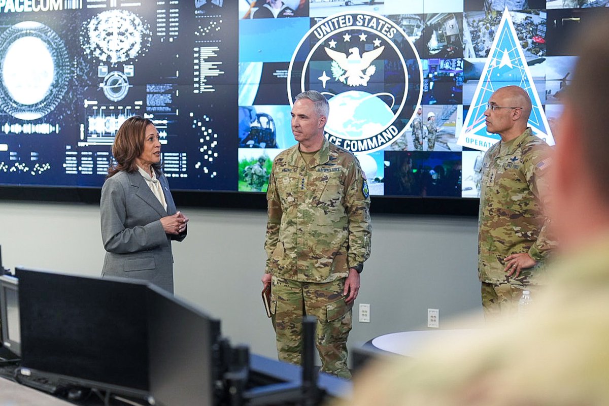 VP46Archive's tweet photo. It was my honor to meet with Guardians of the United States Space Force in Colorado.

Their work is critical to America's national security, and I thank them for their incredible skill and dedication. https://t.co/XjwfwfbJgl