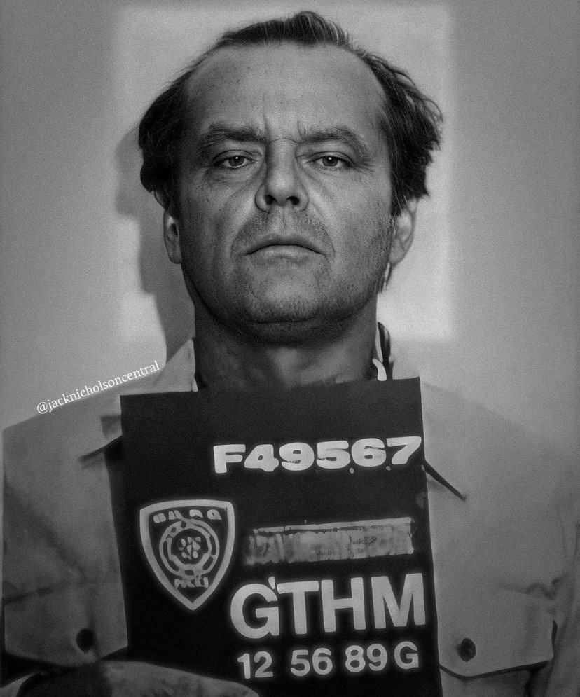 Jack Napier’s Gotham City Mugshot
Jack Nicholson - 1989 Batman