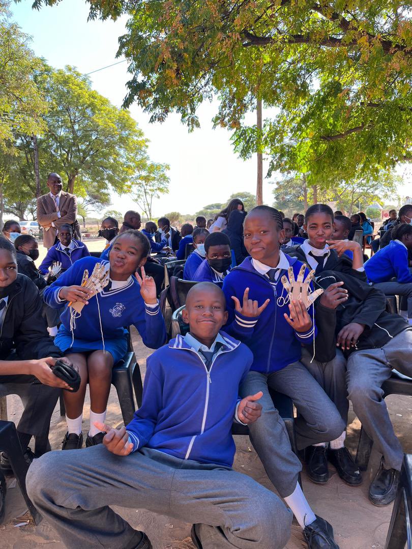 ASEBotswana's tweet image. Another inspiring day of STEM engagement today at Pelaelo Junior School! Facilitated by both  Dr. Phillip Moseki and @EuniceKira Batswana who benefited from a @UofGlasgow #WorldChangingGlasgow experience now bringing the impact home🇧🇼   #TeamUofG 
#Impact4Development