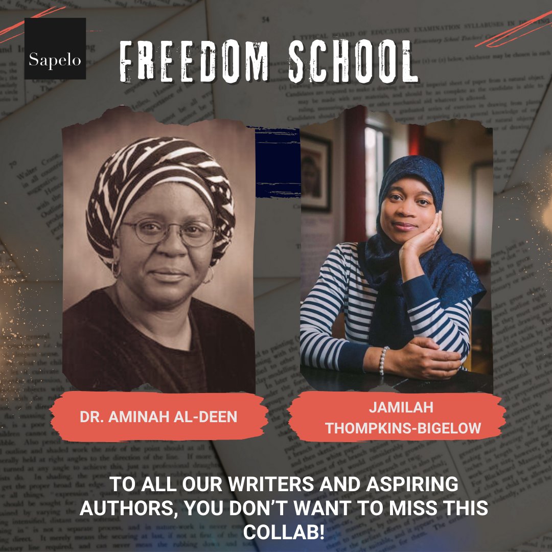 SapeloSquare's tweet photo. Dr. Al-Deen and Sister Jamilah have plans to team up on a class or two! If you are a #writer or aspiring #author you don't want to miss this session.

Isn't it time you get your voice out there? 🤔

Last day to REGISTER: https://t.co/udobeo8eRy

#islam #muslim #publish #write https://t.co/6TqUg4gT7H