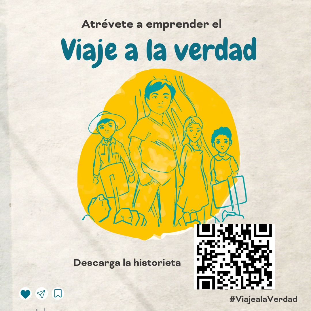 #MemoriaHistórica 🌟 'Viaje a la Verdad', una historieta sobre la niñez desaparecida durante la guerra civil en Guatemala y la lucha por la justicia.         

Descárgala 👉🏽viajealaverdad.com

@emmamolinath @AnaTheissen @cejil
#ViajeALaVerdad #CasoMolinaTheissen