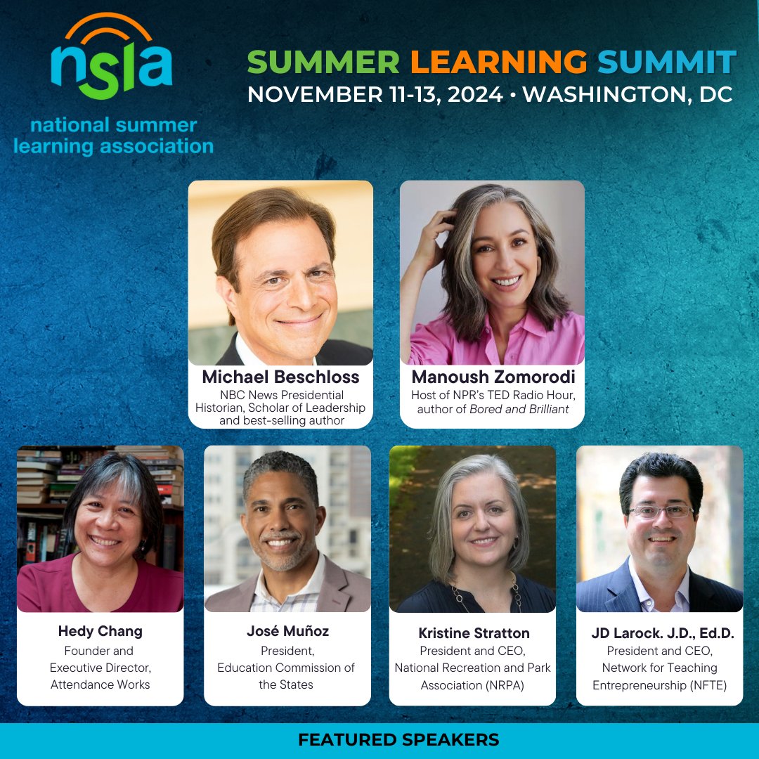 Today is the LAST DAY for early bird registration for our Summer Learning Summit, Nov. 11-13! Don't miss out, register now at the lowest rate using 2024-SPRING bit.ly/49k2YWO