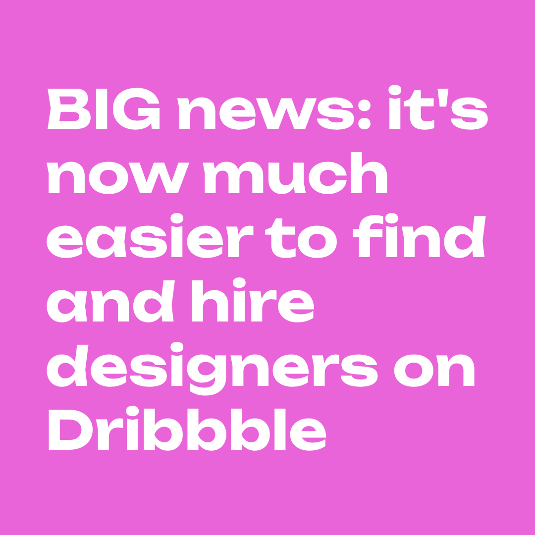 🔴 BIG news: it's now much easier to find and hire designers on Dribbble @dribbble 
#Dribbble #FreeClientsChat #FreeSearchDatabase 

dribbble.com/stories/2024/0…