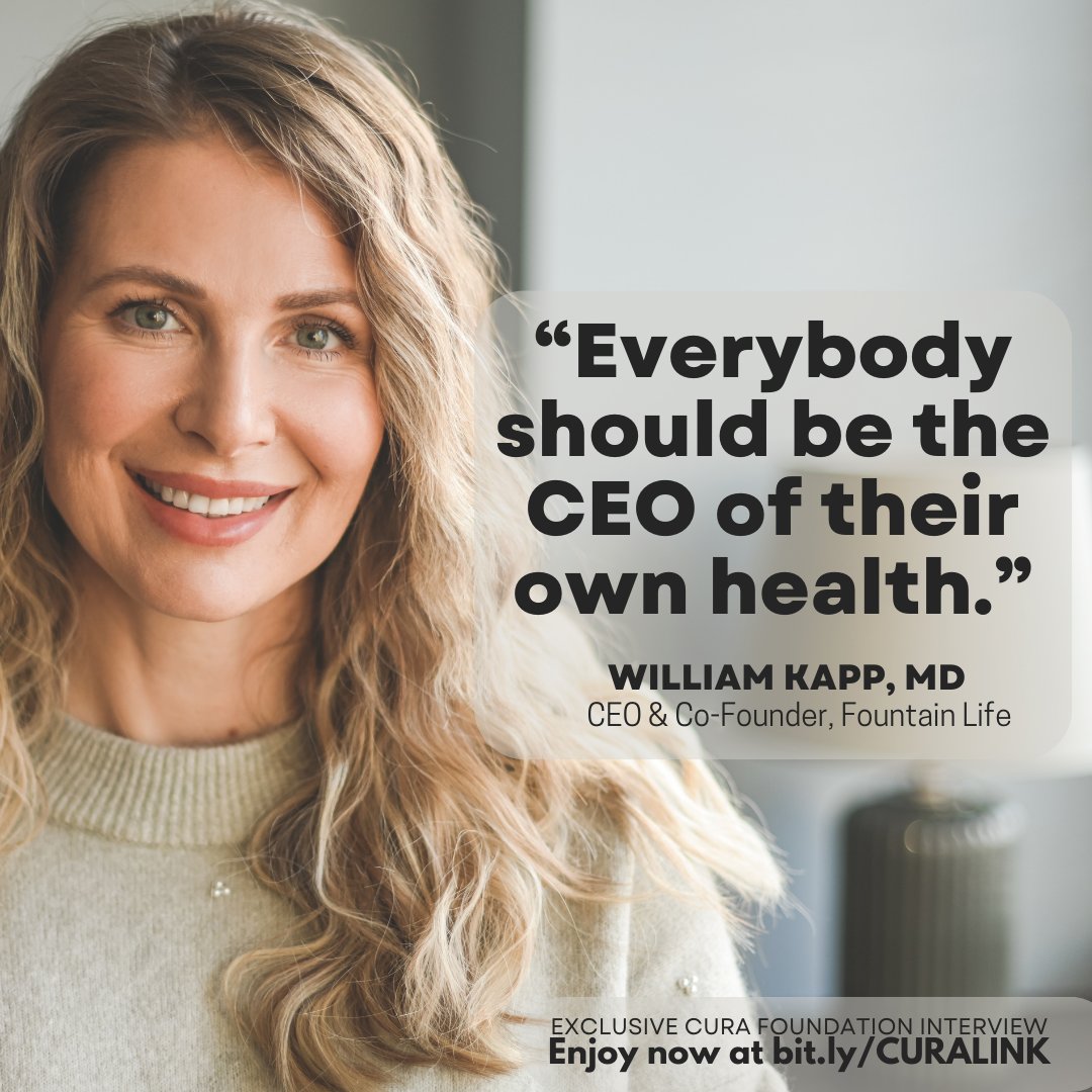 The Cura Foundation (@curafdn) on Twitter photo “Everybody should be the CEO of their own health.”
@williamkapp, CEO and co-founder of <a href="/fountainlife_hq/">Fountain Life</a> shares how the future may look like for individuals who make that a reality. More in #CuraLink bit.ly/CURALINK “Everybody should be the CEO of their own health.”
@williamkapp, CEO and co-founder of <a href="/fountainlife_hq/">Fountain Life</a> shares how the future may look like for individuals who make that a reality. More in #CuraLink bit.ly/CURALINK