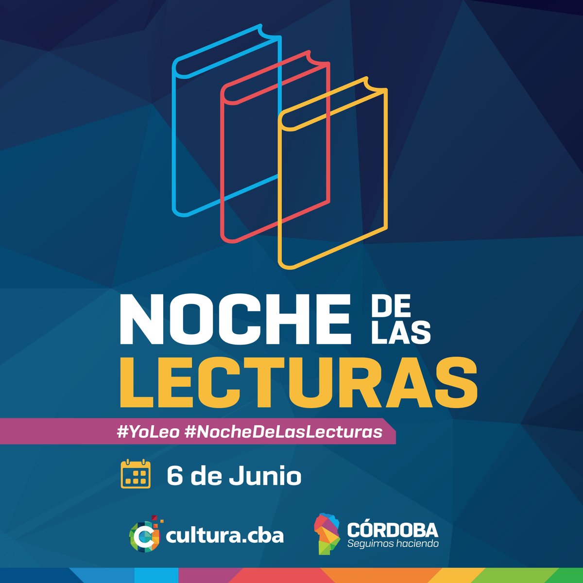 📚Llega la 2º Noche de las Lecturas 

📆Jueves 6 de junio, de 18 a 21hs.
📘Más de 7000 actividades
👉🏼200 instituciones 

📲 Sumate con #YoLeo

🔗Conocé toda la programación:  bit.ly/NochedelasLect…