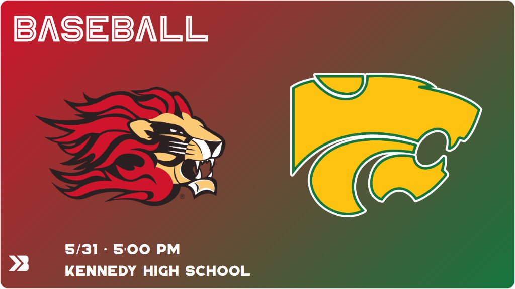 Baseball (Sophomore) Game Day! - Check out the event preview for the The Cedar Rapids Kennedy Cougars vs the Linn-Mar Lions. It starts at 5:00 PM and is at Kennedy High School Herkelman Field. gobound.com/ia/ihsaa/baseb…
