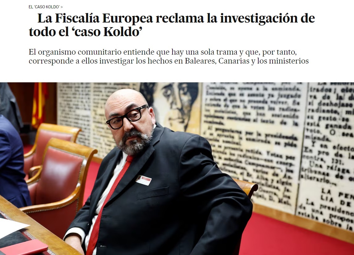 La Fiscalía Europea no depende de Sánchez. La cosa se pone chunga.
