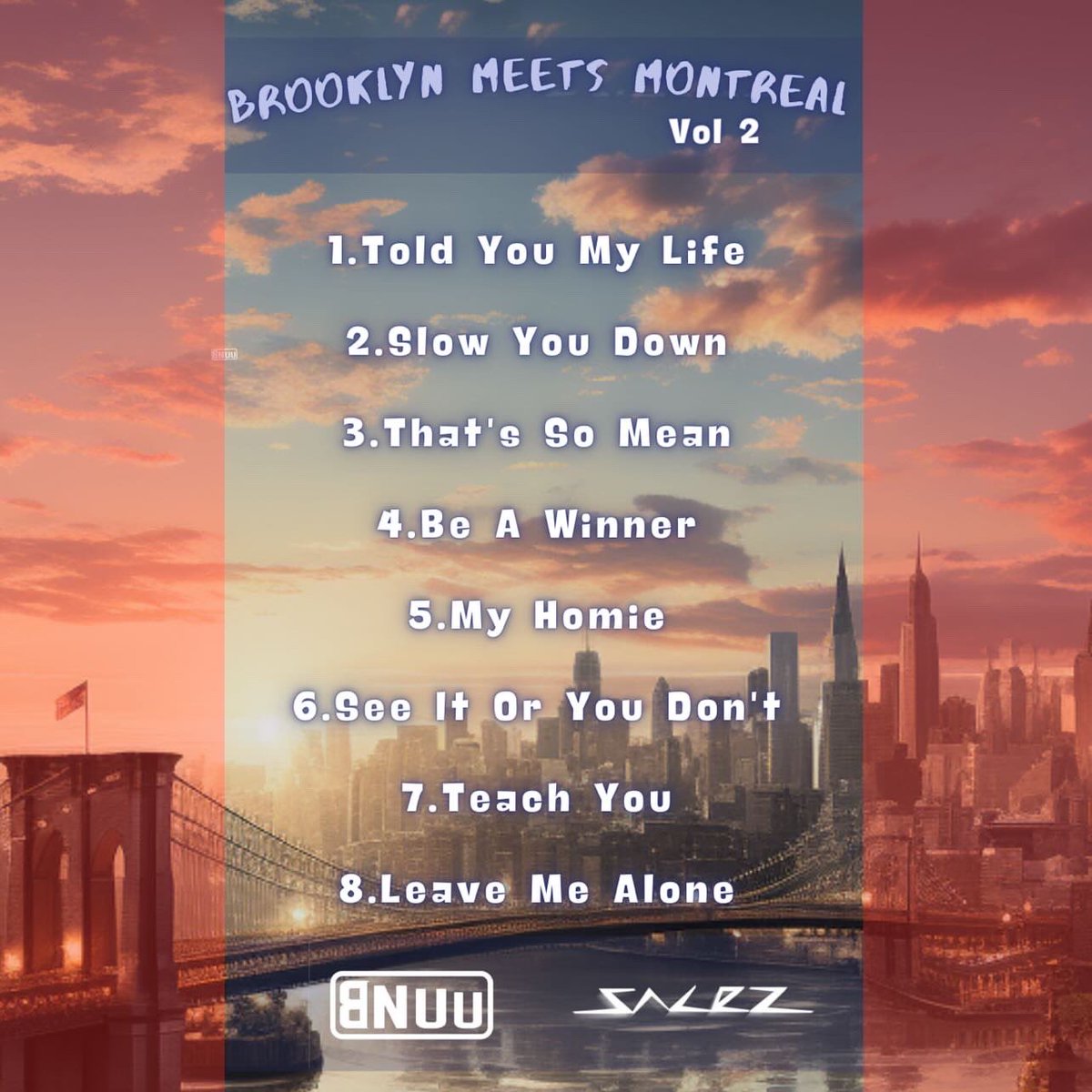Bnuumusic's tweet photo. 🚨Out Right Now🚨Nuu Video &amp; Nuu Album 🎶 BNuu x Salez : Brooklyn Meets Montreal Vol.2 🔥 Available All Platforms Video &amp; Album (Spotify/Apple/Youtube/Tidal 👀 Make Sure You Tap In 🎧 This A Special One ☝️

https://t.co/QkXTbQIhR6

https://t.co/E2eL9Hozt8 https://t.co/kyx21b3W71