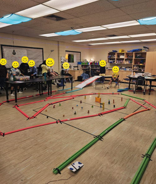 bw_RETSD's tweet image. Grade 5 students spent the afternoon rotating through five class designed vehicle challenges to test different aspects of their vehicles. They were exploring and learning more about their vehicles to prepare for an upcoming grade 5 design tournament. Great job! 🚗👏