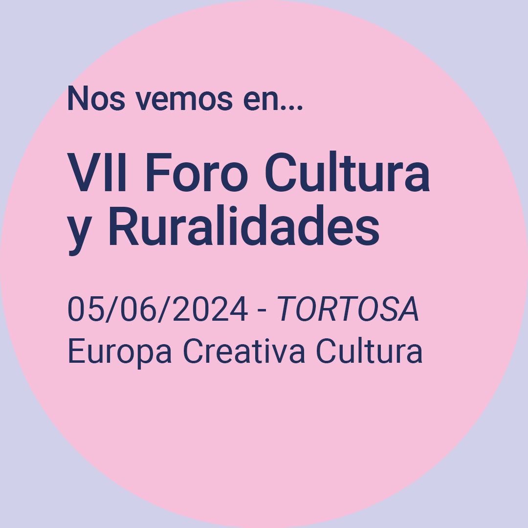 EUCreativa_ES's tweet photo. 🇪🇺#EuropaCreativaCULTURA y el @PuntoEuropeoES presentarán las #ayudas de los #programaseuropeos para el #sectorcultural y ofrecerán sesiones de mentoring👥 en el #VIIForoCulturayRuralidades.  

🗓4-6 junio
📍@MuseudeTortosa (#Tarragona)
🔗https://t.co/bp8iT8ALFc https://t.co/0U40yYcGQE