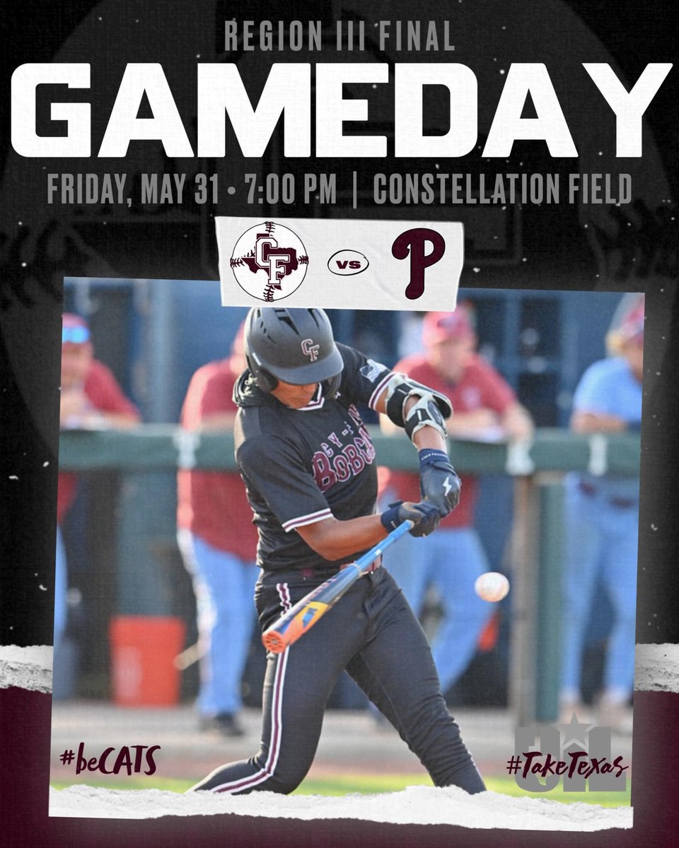 ⚡️REGIONAL FINAL⚡️

Game #2
🆚 Pearland Oilers
🏟️ Constellation Field
🕖 7pm
🎟️ atmilb.com/3R0qba8

#beCATS | #BFND | 🐾⚾️
