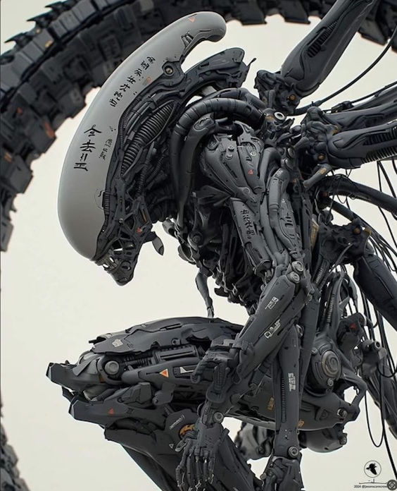 Is this more or less terrifying than an organic xenomorph?