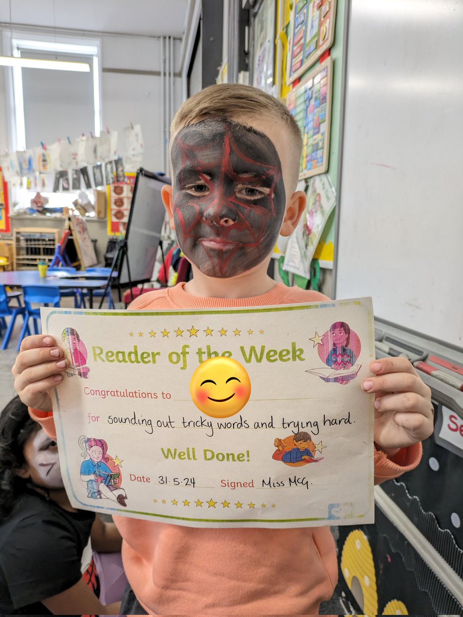 Well done M, our Reader of the Week ⭐ #readingschools
