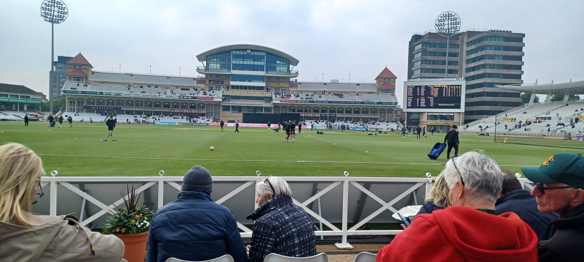 First T20 match of the season. I think it might be brightening up.