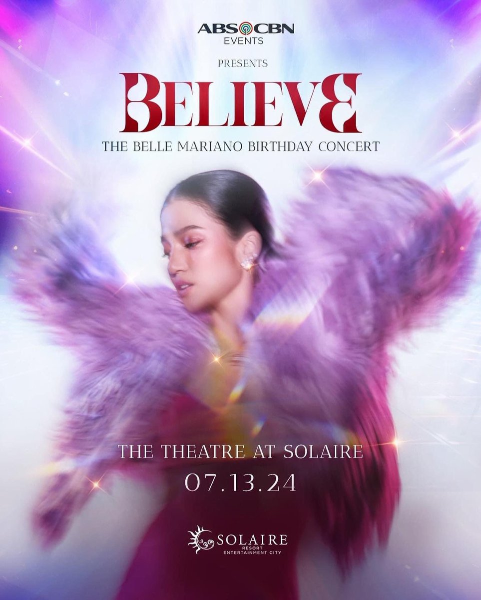 LOOK: Belle Mariano's birthday concert entitled 'Believe' on July 13, 2024 at The Theater Solaire in Pasay City.