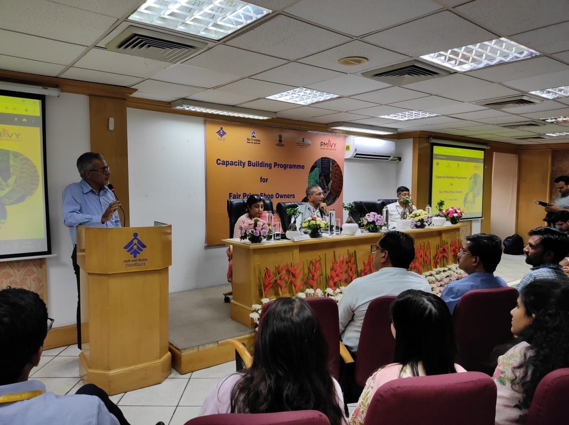 Shri Sanjeev Chopra, Secretary, DFPD in his address extended heartfelt gratitude to the NIESBUD, MSDE & the DFPD team for their contributions in the Capacity-Building Programme for the FPS Owners. #ViksitBharat #SkillIndia #FPS
