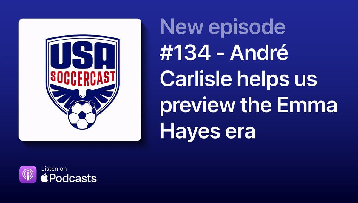 We're back to jump start your weekend! We preview the #USWNT matches this weekend, and @838_carlisle of @DiasporaUtdPod joins to discuss the new Emma Hayes era on Episode 134! traffic.megaphone.fm/RRTET917988177…