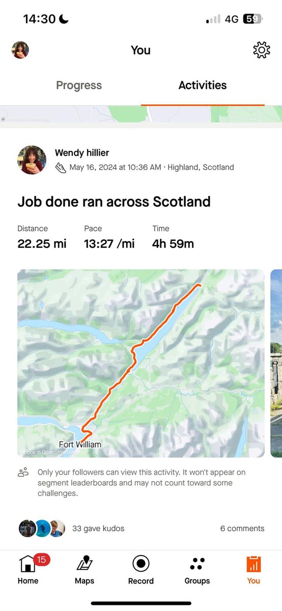 It’s always good to do something different #runacrossscotland 
Wall to wall sunshine no midges 🤷‍♀️