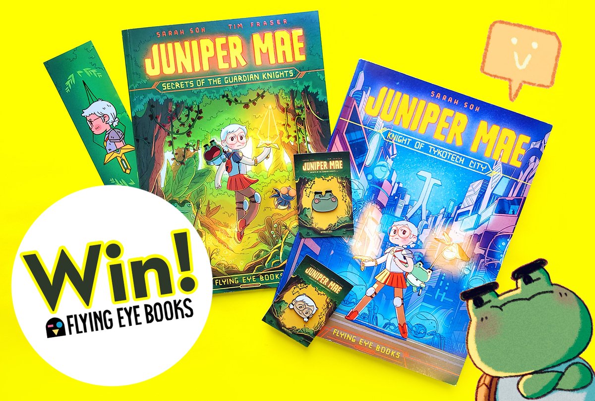 ✨️ JUNIPER MAE GIVEAWAY! ✨️ RETWEET TO WIN the coolest comic book merch: #JuniperMae books 1&2, an exclusive gold-foiled bookmark, and 2 x enamel pins (Juniper Mae and Albie). T&Cs: Open to UK residents only, ends at 1pm June 7th. Winner selected at random. good luck!