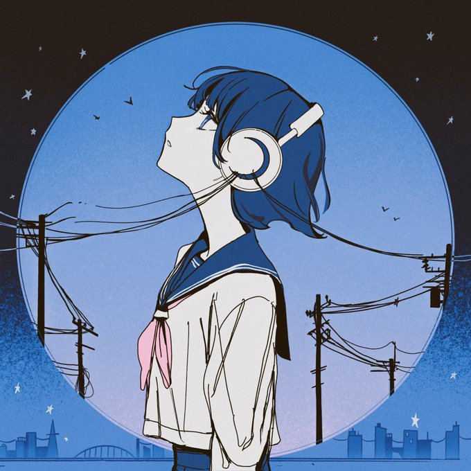 「1girl night sky」 illustration images(Latest)