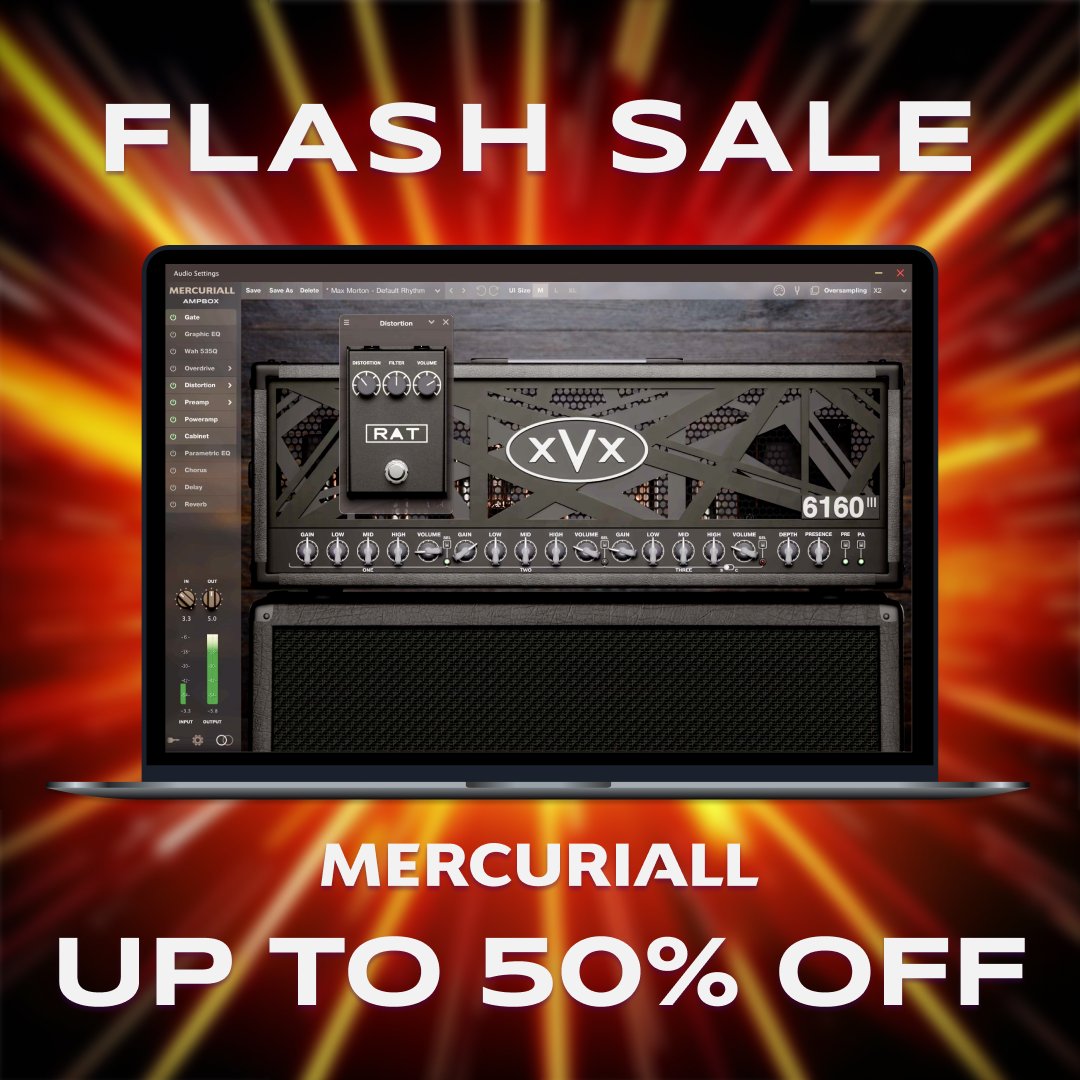 Flash Sale with up to 50% off at mercuriall.com!

Sale prices:
6160III - 59.99$ (-33%)
Rectofire - 53.99$ (-40%)
Euphoria - 44.99$ (-50%)
Reaxis - 39.99$ (-33%)
U530 - 29.99$ (-50%)
SS-11Х - 23.99$ (-40%)
Spark - 59.99$ (-50%)

The sale is ending on June 6, 11:59pm PDT.