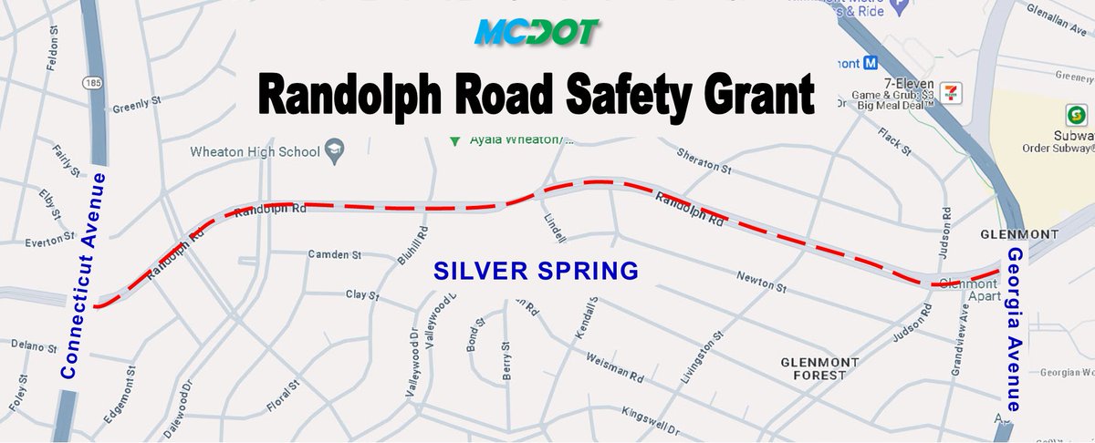 🆕Announcement🆕
Grant Awarded to @MontgomeryCoMD to help planning for Safety Improvements on Randolph Road in #SilverSpringMD
Details🔗tinyurl.com/mv5f8we4
@MWCOG @NataliFGonzalez @VisionZeroMC