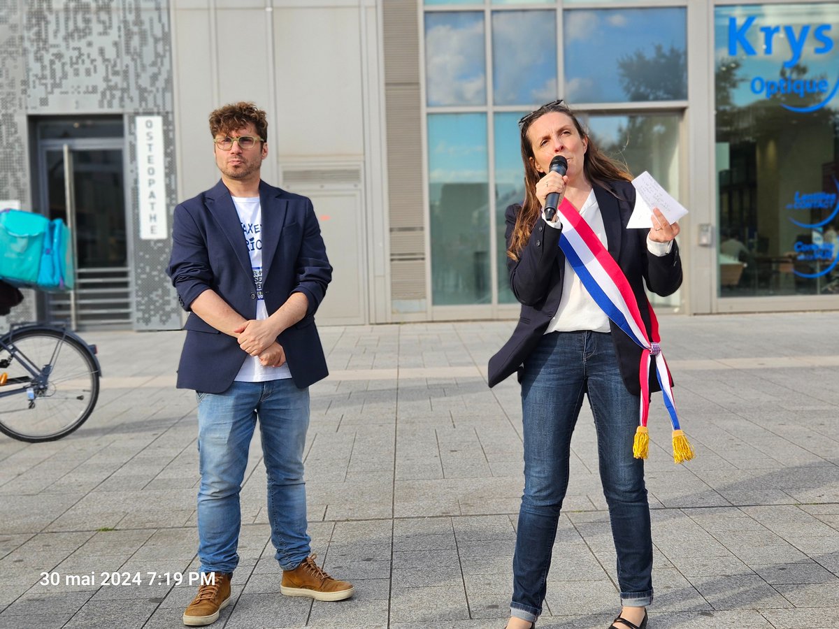 Présente avec @YohanTailland1, candidat de l'Union Populaire pour les élections européennes, en soutien à la liste de @ManonAubryFr. Le 9 juin, déplacez-vous ça vous prendra quelques minutes pour nous éviter une dérive fasciste extrêmement inquiétante. Chaque voix compte.