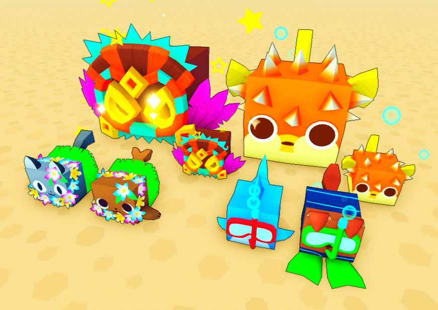 PetSimNews3's tweet photo. A year ago today the Summer Festival update was released for Pet Simulator X. It brought many things like the Atlantean egg and the huge butterfly event. Did you like this update? Was it a W or an L? https://t.co/KE9YK1Dovd