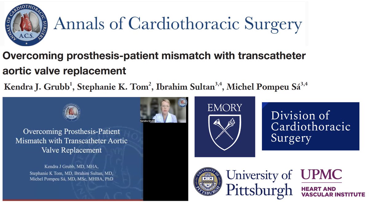 Michel Pompeu Sá (@m_pompeu_sa_md) on Twitter photo 🔥Hot off the press🔥 Read our paper just published in Annals of Cardiothoracic Surgery about overcoming prosthesis-patient mismatch #PPM with #TAVI #TAVR annalscts.com/article/view/1…
#StructuralHeart🫀
<a href="/KendraGrubb/">Kendra J. Grubb M.D.</a> #StephanieTom <a href="/IbrahimSultanMD/">Ibrahim Sultan</a>
<a href="/UPMC_CTSurgery/">Pitt Cardiothoracic Surgery Department</a> <a href="/EmoryCTSurgery/">Emory Division of Cardiothoracic Surgery</a> 🔥Hot off the press🔥 Read our paper just published in Annals of Cardiothoracic Surgery about overcoming prosthesis-patient mismatch #PPM with #TAVI #TAVR annalscts.com/article/view/1…
#StructuralHeart🫀
<a href="/KendraGrubb/">Kendra J. Grubb M.D.</a> #StephanieTom <a href="/IbrahimSultanMD/">Ibrahim Sultan</a>
<a href="/UPMC_CTSurgery/">Pitt Cardiothoracic Surgery Department</a> <a href="/EmoryCTSurgery/">Emory Division of Cardiothoracic Surgery</a>