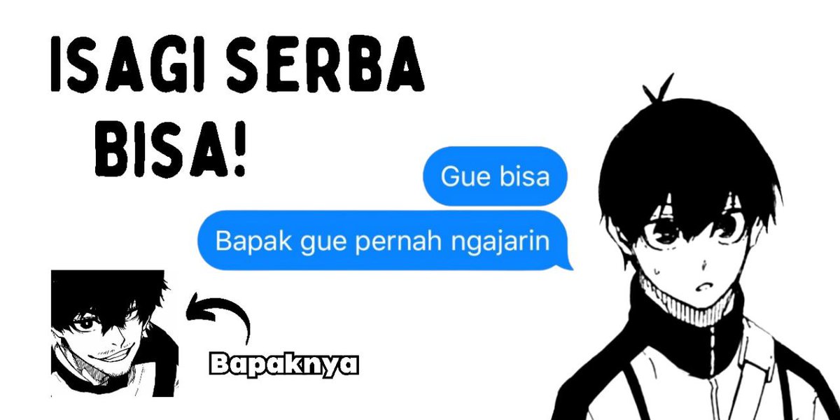 ryeozy's tweet photo. — Blue lock AU
; Isagi yang serba bisa dan Aiku as bapaknya https://t.co/J9YW51iRNb