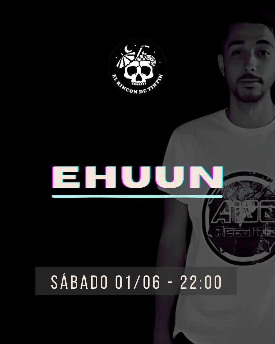 🗓️ Saturday 01/06, I will be playing at El Rincón de Tintín!!🍻🔊

🕙From 10 pm to 2 am.🎚️
Are you ready to dance?💃🕺

#ehuun #deephouse #house #techhouse #ukgarage