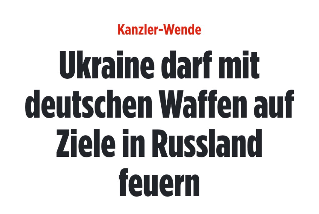 Wenn mein Großvater das noch mitbekommen hätte:
Endlich wieder deutsche Waffen im Einsatz gegen Russland. 🫶

Und da sich Putin stets an das Völkerrecht gehalten hat, wird er sicher verstehen, dass laut Völkerrecht Deutschland damit keine Kriegspartei ist.