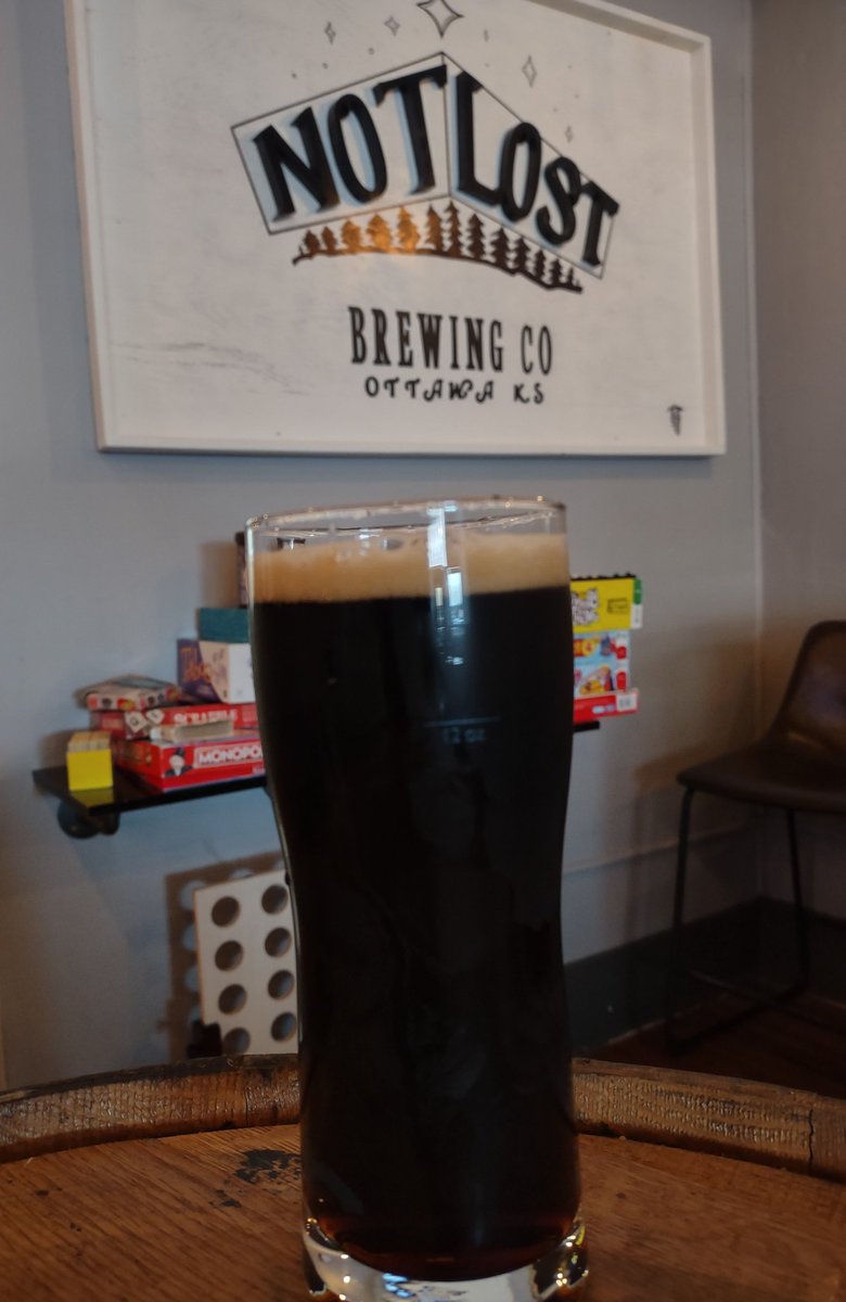 BeerSnobSean's tweet photo. 2nd ever visit @NotLostBrewing in Ottawa, KS. Cozy little place that also serves small plates of food. Porter was the beer here. #kansasbeer @SCBeerExplorer @scottvillers @qblacklock @RealBMaxwell @MikeSlomba @JonMontag @beerpornstar @ottawahockey @impopsy @brewerytravels https://t.co/WpPkIzu8Qt