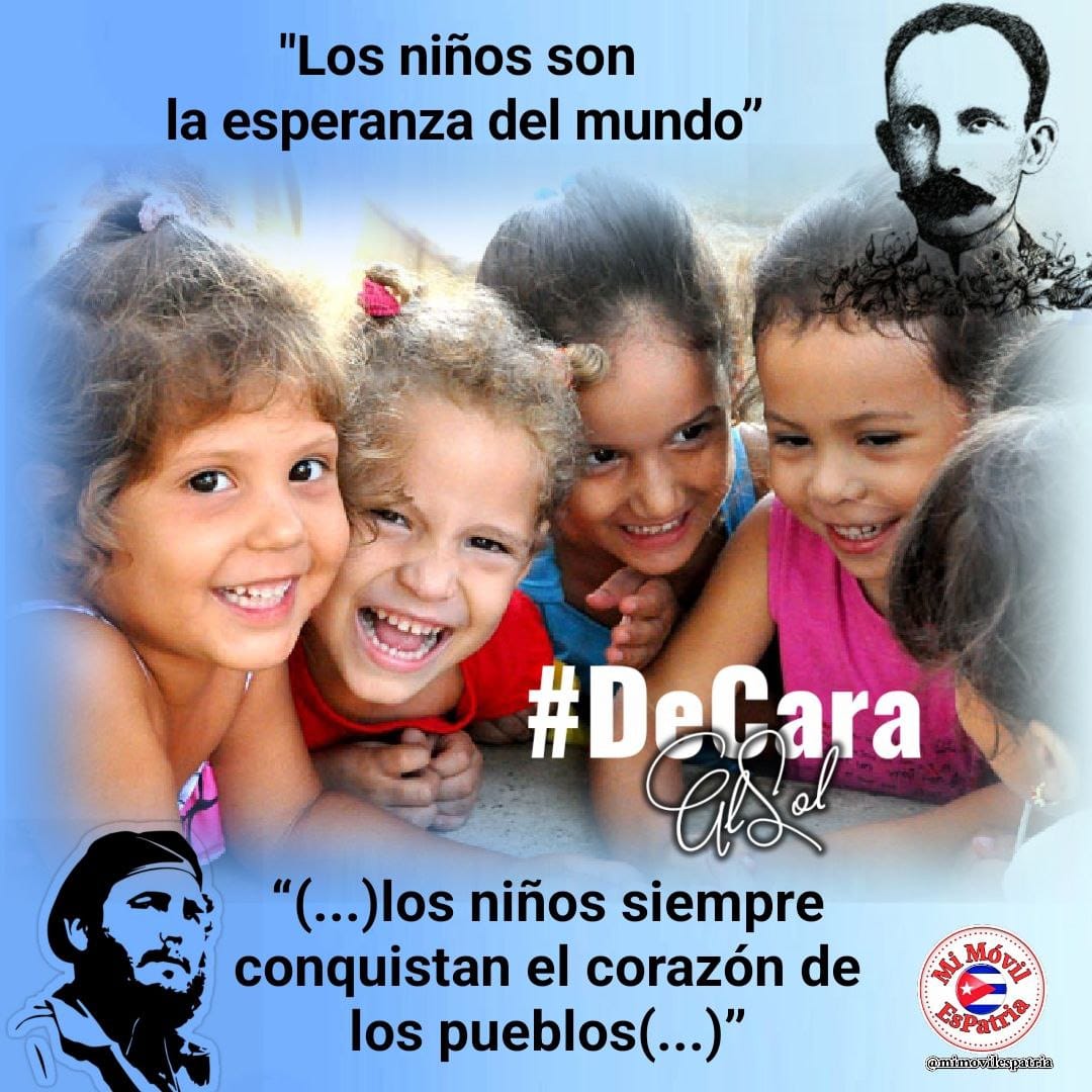 🌟 '(...) Los niños conquistan el corazón de los pueblos (...)'
#CubaPorLaVida
#DeCaraAlSol