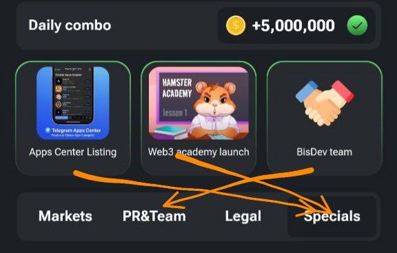 Hamster_Teams's tweet photo. $Hamster Kombat 31 May 😀

🐹 Match your cards and claim 5 millon coins 🪙

#Hamster #Hamsterkombat #hamstercards #Tapswap https://t.co/kZkpk5M50K