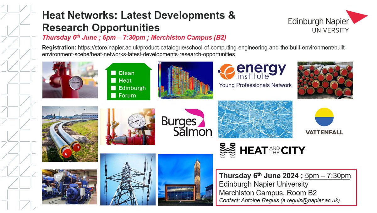 How can #Research support the development of #heatnetworks? What are the #KeyResearchQuestions? Join us to discuss this on Thursday 6th of June 2024
store.napier.ac.uk/product-catalo…