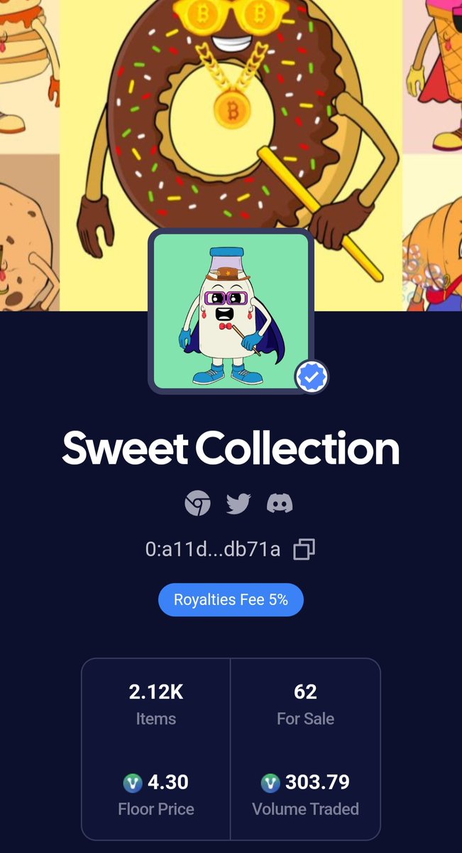 Over 303 $Venom volume traded on @venomart23 on less 24h.
👇🏻
venomart.io/collection/0:a…

Don't miss this opportunity and enjoy our sweet 🧁🍰 community 🍩

#Venom #Venomnft #VenomDonuts