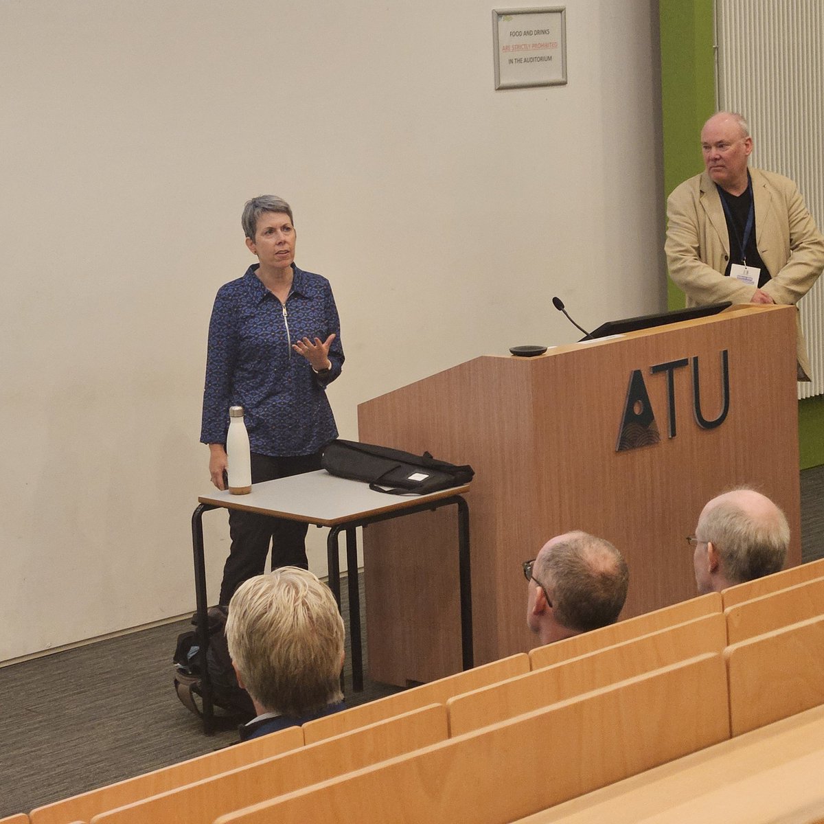GOSuill's tweet photo. Some words of welcome from a familiar face this afternoon, as @atu_ie president @OFlynnATU addresses #edtechie24 conference delegates and welcomes us all to ATU Sligo https://t.co/PFMn7Q5LB0