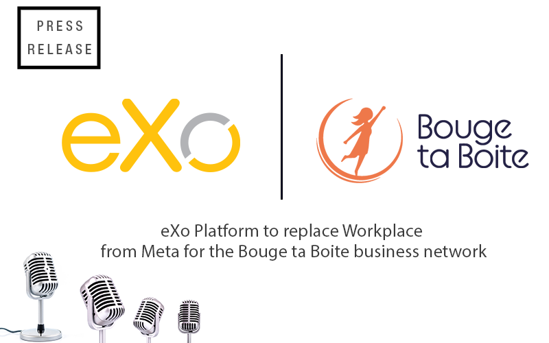 📢 eXo Platform replaces Workplace from Meta for <a href="/BougeTaBoite/">Bouge ta Boite</a>
<a href="/JulieBODIN1/">Julie BODIN</a> 💬Adopting eXo solution was consistent with our CSR commitments, particularly as a company with a mission. Our community has already said that the platform is easy to use
#UX 
👉shorturl.at/BAWsp