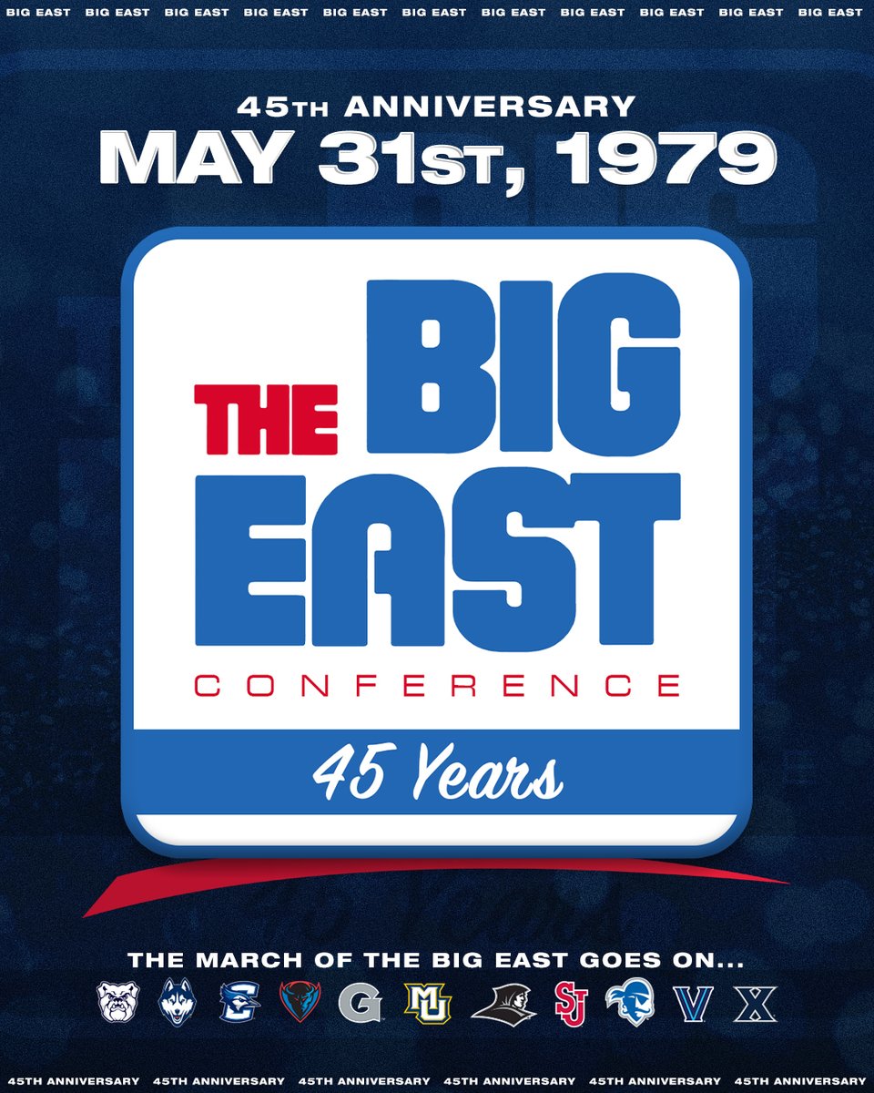 𝟰𝟱 𝘆𝗲𝗮𝗿𝘀 𝗼𝗳 𝘁𝗵𝗲 𝗕𝗜𝗚 𝗘𝗔𝗦𝗧! 🎂 Throughout the 2024-2025 season, we will continue to celebrate the legacy of our founding commissioner, Dave Gavitt, and 45 years of incredible moments and memories from past players, coaches, teams, and administrators.