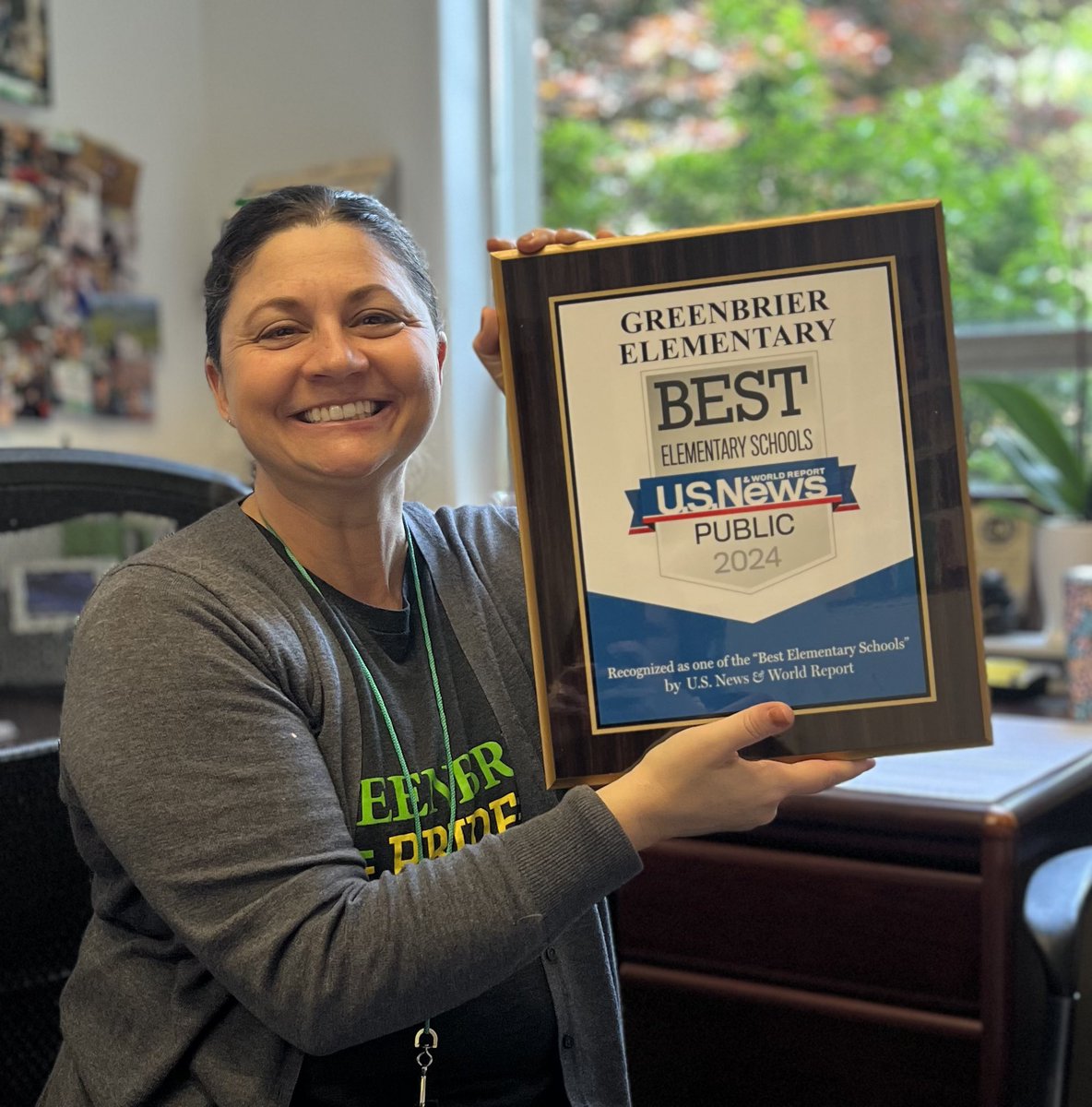 Proud to be recognized as one of the ‘Best’ Elementary Schools in VA! It’s awesome to receive this recognition and display this symbol of educational excellence! <a href="/CvilleSchools/">Charlottesville City Schools</a>