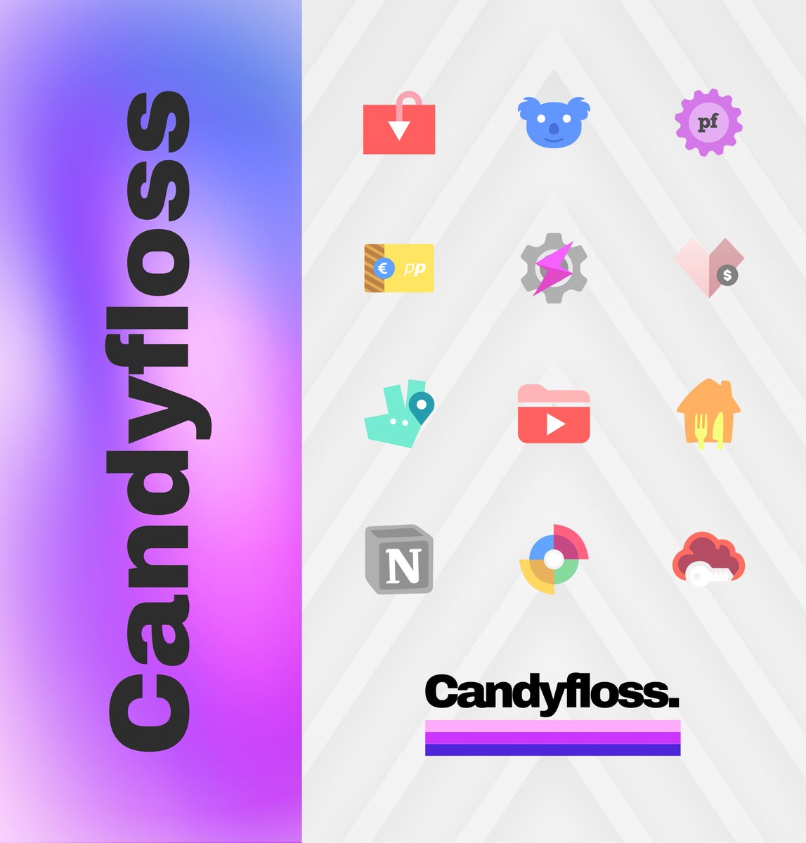 Big update for Candyfloss is live! 🔸2nd update of the week! 🔸35 new icons! 🔸20 premium icons themed! 🔸850+ total icons now! Getting close to full release now! So get it at EARLY ACCESS PRICE right now: bit.ly/CandyflossIcons RTs and ❤️s ll be highly appreciated! Cheers!