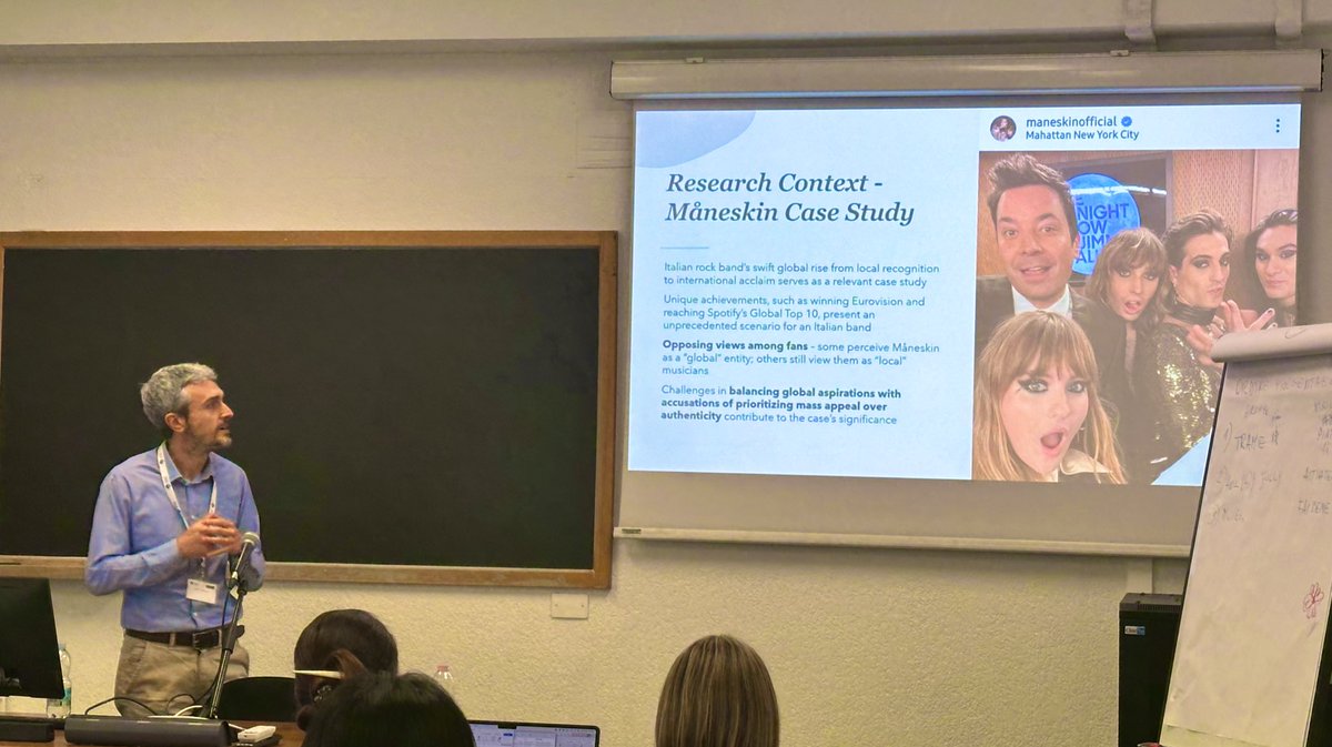 💭 Marketers and consumer researchers value authenticity, which has a huge impact on brand dynamics, but how does its meaning differ locally and globally? 🌍 

🎸Our speaker Matteo Corciolani explores this with an Italian rock band Måneskin. 

#netnography 
🌐#NETNOCON24