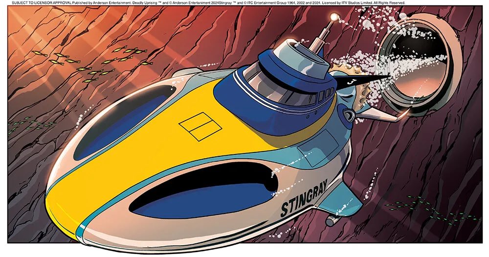 Some of the beautiful line work by @leesullivanart from the recently announced Stingray Deadly Uprising Anthologies! Colours by me, Connor Flanagan @flanavision for @gerryandersontv #leesullivan #Stingray #gerryanderson #art #flanavision brokenfrontier.com/stingray-deadl…