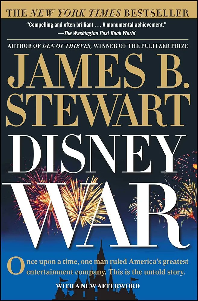 Our next next #WEDReads selection will be "Disney War" by James B Stewart.

This discussion will be divided into 3 parts that align with the book's division. Part I will be at 9pm EST on Monday, July 15.

Join us on our most ambitious read yet! 

amzn.to/3R8BfCl