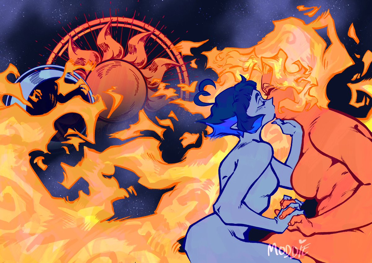 madiecookie's tweet photo. Sun and moon lesbians were long overdue a redraw ☀️🌙 https://t.co/CR9Fe1qyaU
