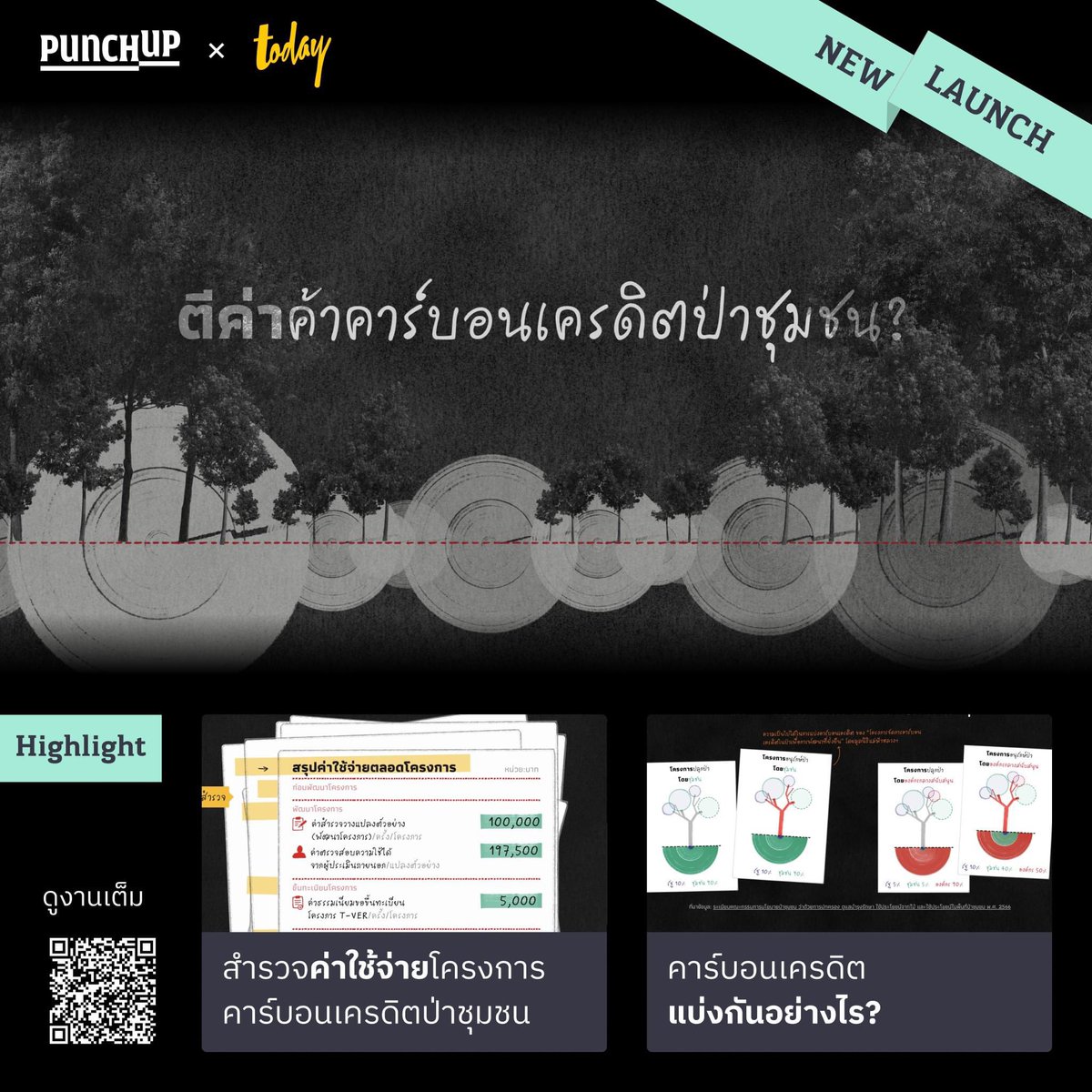 เปลี่ยนคาร์บอนเครดิตป่าชุมชน เป็นเม็ดเงินให้ชุมชน เป็นธรรมหรือไม่? 🌳💰 . 🔥 ร่วมกันหาคำตอบได้ที่นี่ workpointtoday.com/carboncredits-… . โปรเจกต์จาก Punch Up x @todayth โดยการสนับสนุนของ @earthjournalism