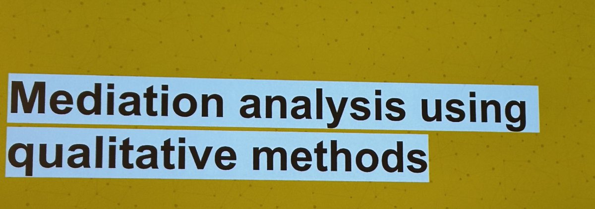 Inspired by the mixed-method approaches being presented at the #SPRCONF2024! How to combine these approaches to understand more thoroughly how interventions work in real life settings?!