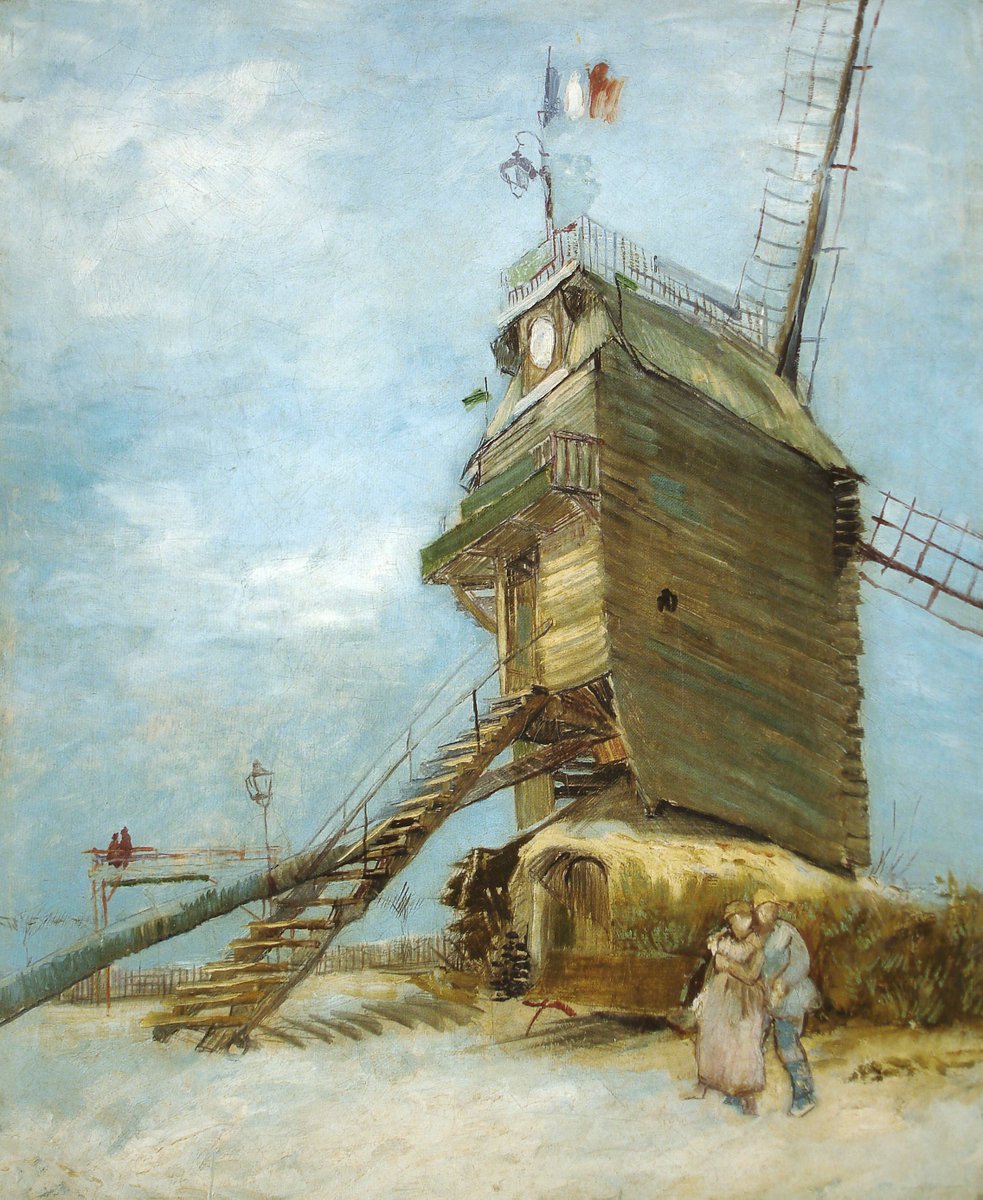 🌎  Van Gogh's works are displayed at museums on every continent except Antarctica. Vincent himself only travelled within Europe, but his art's influence knows no bounds. ‘Le Moulin de la Galette’, 1886 © Museo Nacional de Bellas Artes, Buenos Aires