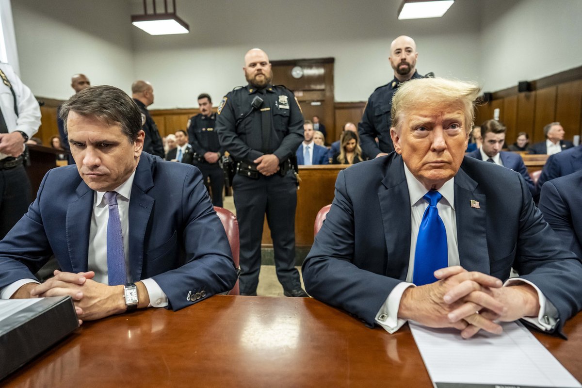 JUST IN:
Donald Trump has been convicted on all 34 counts in his New York 'hush money' trial, marking him as the first former president to be found guilty of felonies. Witnesses say he remained motionless, staring ahead, as the verdict was announced.